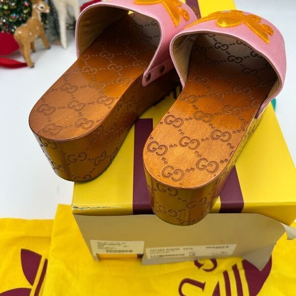 Women’s Gucci X Adidas, leather mules size 38.5 made in Italy - Picture 4 of 10